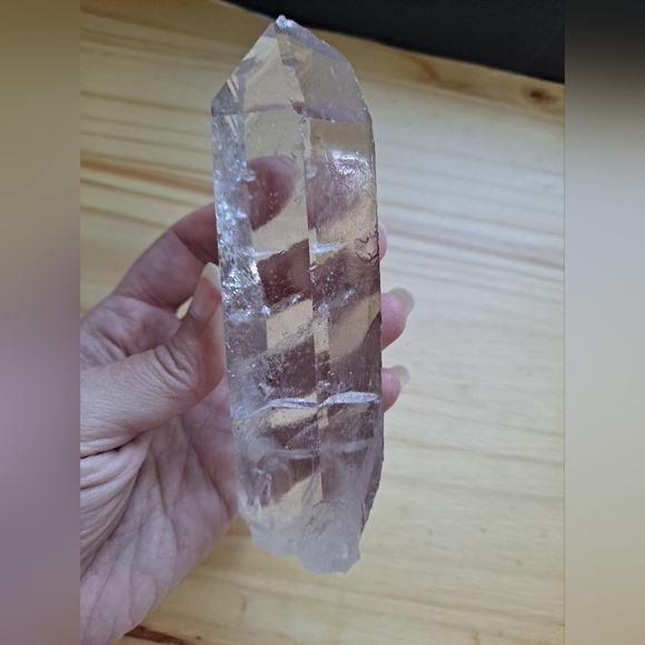 Clear as Glass Large Quartz Crystal Point - Picture 3 of 9